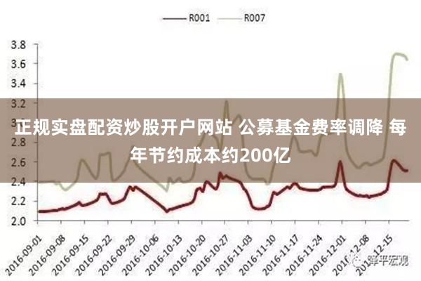 正规实盘配资炒股开户网站 公募基金费率调降 每年节约成本约200亿