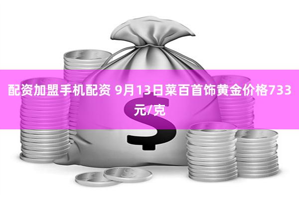 配资加盟手机配资 9月13日菜百首饰黄金价格733元/克