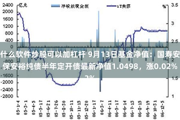 什么软件炒股可以加杠杆 9月13日基金净值：国寿安保安裕纯债半年定开债最新净值1.0498，涨0.02%