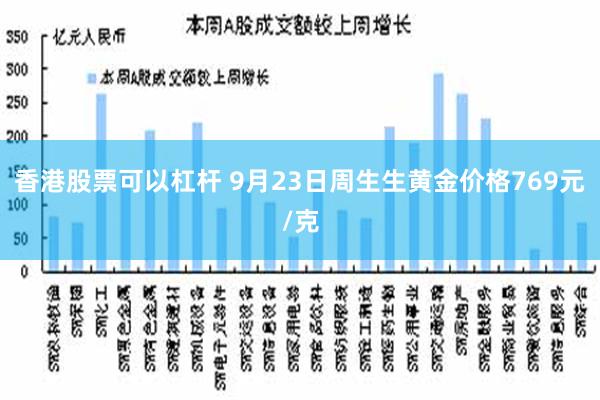 香港股票可以杠杆 9月23日周生生黄金价格769元/克